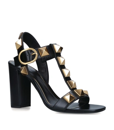 Valentino Garavani Roman Stud Ankle-strap High-heel Sandals In Black