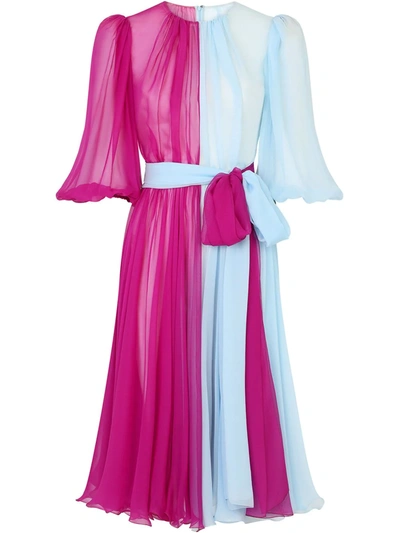 sachin and babi light blue dress Chiffon mini dress with belt Close To Me white main image 0