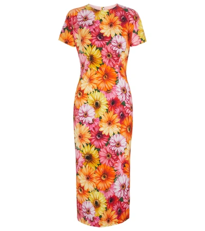 open lace back dress Dolce & Gabbana Purple/Orange Floral print Sleeveless Dress For Girl - BOPF
