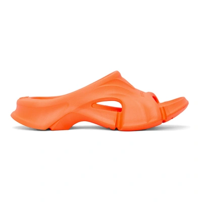 Balenciaga Orange Mold Slide Sandals