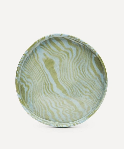 Henry Holland Studio Green And Blue Side Plate In Blue/green