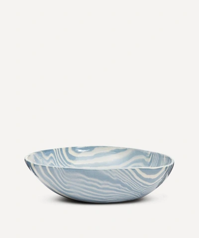 Henry Holland Studio Blue And White Small Salad Bowl In Blue/ivory