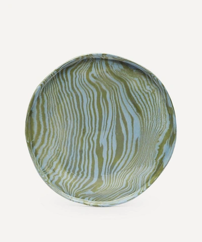 Henry Holland Studio Green And Blue Dinner Plate In Blue/green