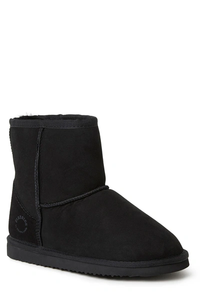 Dearfoams Rosebery 6" Genuine Shearling Pull-on Boot In Black