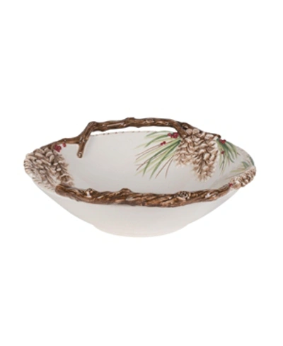 Fitz And Floyd Fitz & Floyd Forest Frost Centerpiece Bowl In Assorted