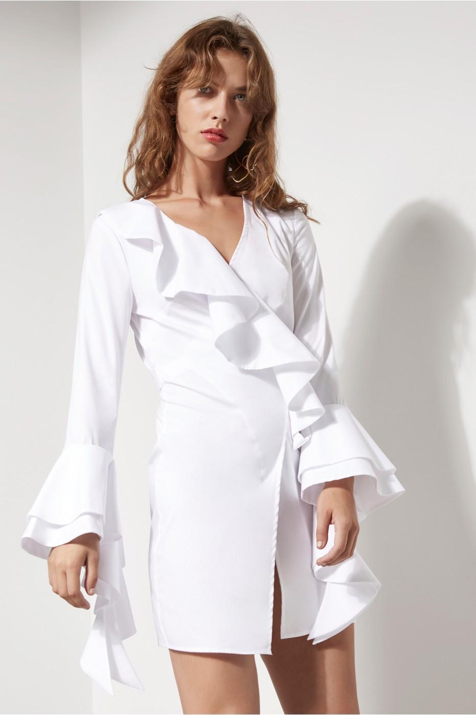 C/Meo Collective Still Standing Dress In White | ModeSens