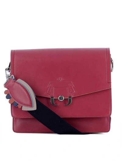 Paula Cademartori Magenta Leather Shoulder Bag In Pink