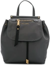 Marc Jacobs Trooper Nylon Backpack In Medium Gray/gold