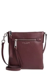 Marc Jacobs Recruit North/south Leather Crossbody Bag - Purple In Blackberry