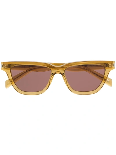 Saint Laurent Sl 462 Tinted Sunglasses In Yellow