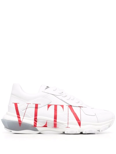 Valentino Garavani Men's  White Leather Sneakers