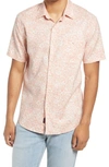 Faherty Breeze Floral Stretch Short Sleeve Button-up Shirt In Hilo Rose Floral