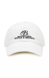 Balenciaga Women's Resort-embroidered Cotton Baseball Cap In Black,white