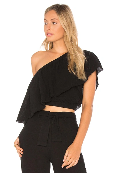 Faithfull The Brand San Andres One-shoulder Top In Black