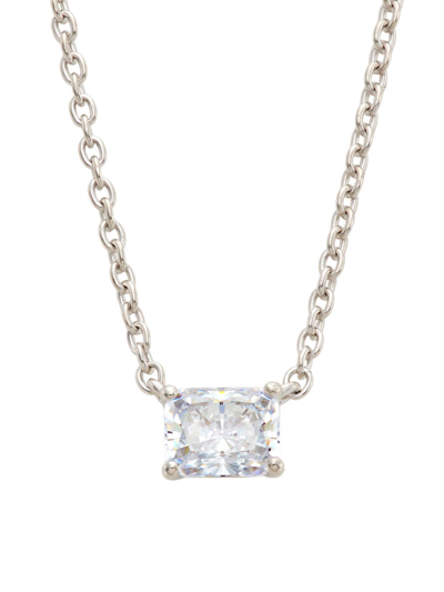 Adriana Orsini Modern Love Emerald Cut Sterling Silver Necklace