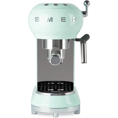 Smeg Green Espresso Coffee Machine In Pastel Green