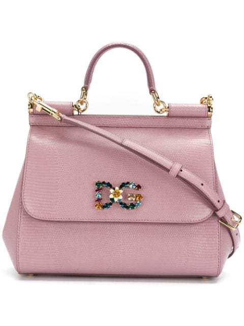 Dolce & Gabbana Medium Sicily Tote Bag In Pink | ModeSens