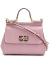 Dolce & Gabbana Medium Sicily Tote Bag In Pink