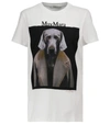Max Mara Logo Print Cotton Jersey T-shirt In Nude & Neutrals