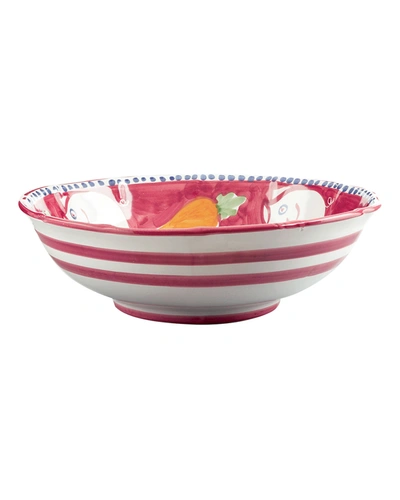 Vietri Campagna Large Serving Bowl In Red