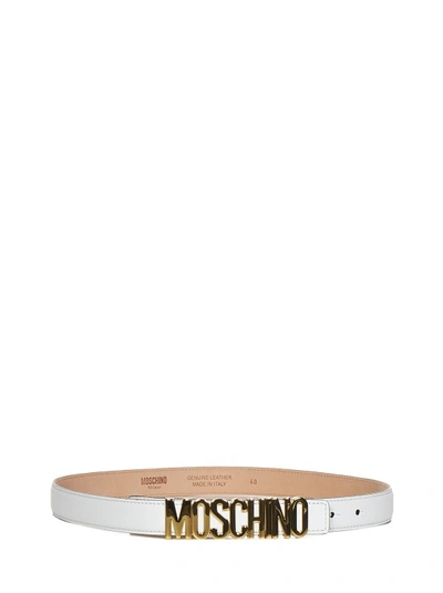 Moschino Belts In White