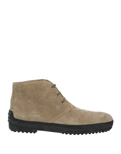 Tod's Ankle Boots In Sage Green