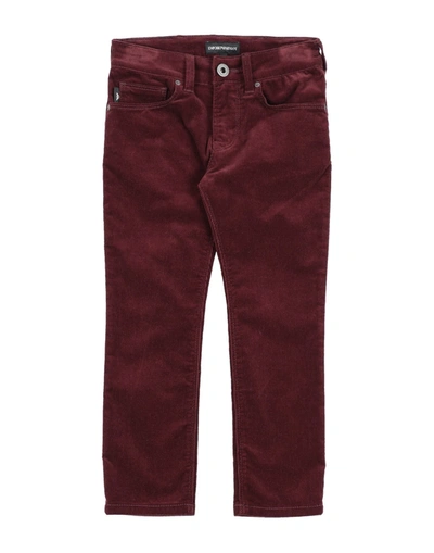Emporio Armani Babies' Casual Pants In Maroon
