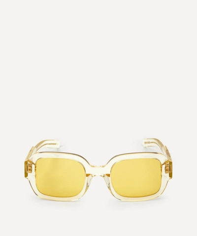 Flatlist Tishkoff Sunglasses 'crystal Yellow/solid Yellow'