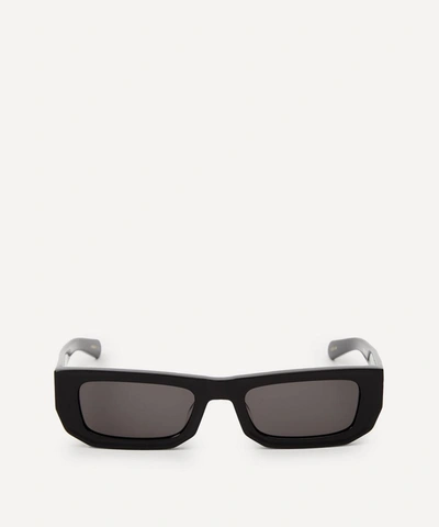 Flatlist Bricktop Solid Black Sunglasses In Solid Black/solid Black