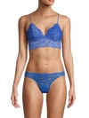 Cosabella Women's Pret Lace Bralette In Blue