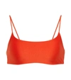 Jade Swim Muse Scoop-neck Bikini Top In Lava