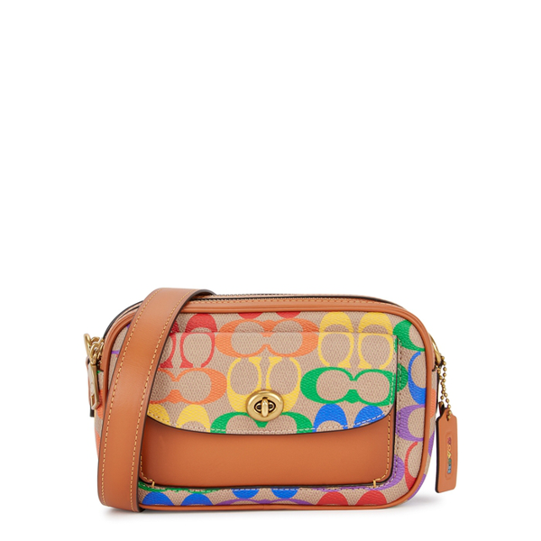 Coach Willow Pride Monogrammed Cross-body Bag In Multicoloured