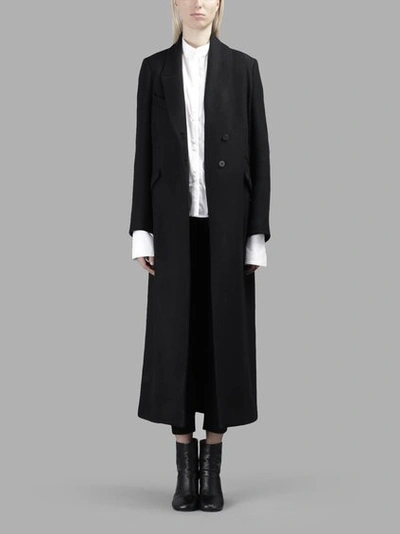Isabel Benenato Women's Black Long Coat