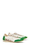 Tory Burch Tory Sneaker In Snow White/ Green