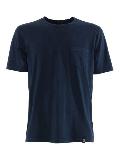 Drumohr Tshirt Pocket In Blue