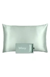 Blissy Mulberry Silk Pillowcase In Matcha