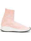 Joshua Sanders Fly To High Top Sock Sneaker In Pink