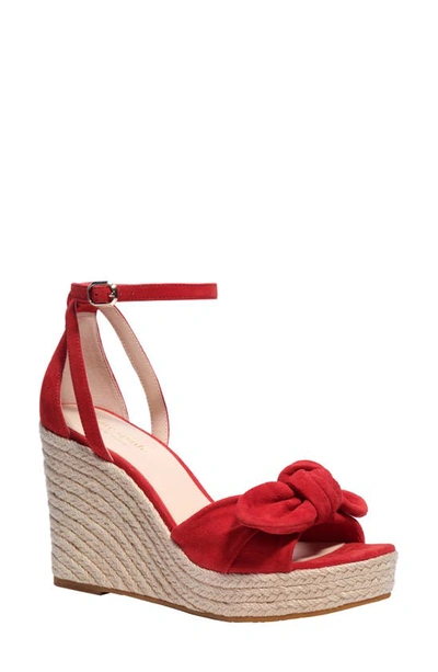 Kate Spade Tianna Espadrille Wedge Sandals In Lava Falls Suede