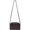 The Row Single Mignon Leather Shoulder Bag, Mocha Brown