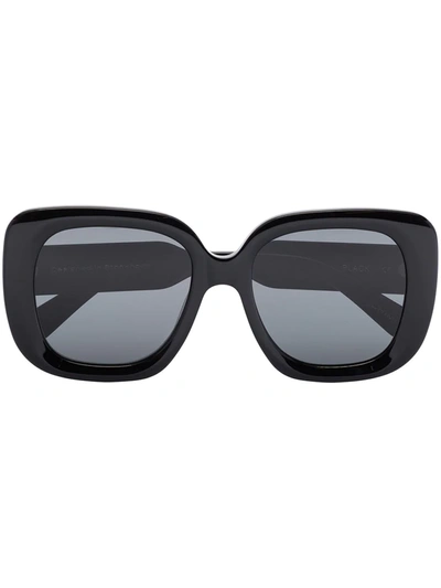 Chimi Black 10 Oversized Square Frame Sunglasses In 黑色
