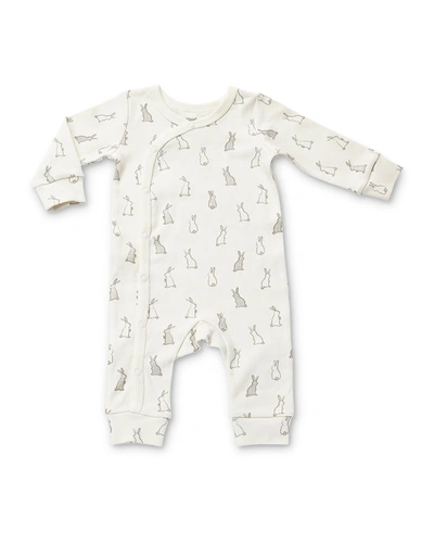 Pehr Designs Kid's Bunny Hop Cotton Coverall In Grey