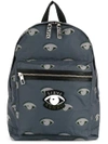 Kenzo Eye Patch Backpack In 98 Grey
