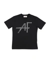 Alberta Ferretti Kids' T-shirts In Black