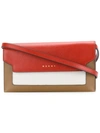 Marni Trunk Side Gusset Wallet - Red