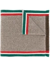 Gucci Intarsia-knit Scarf - Brown