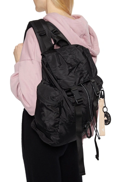 Adidas By Stella Mccartney Shell And Mesh Backpack In Black
