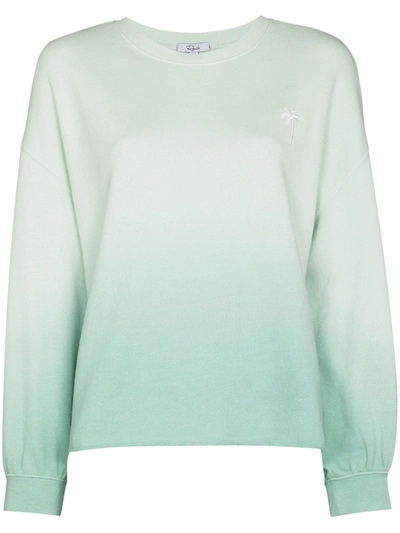 Rails Gradient Crewneck Long Sleeve Sweatshirt In Green