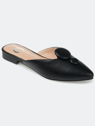 Journee Collection Women's Mallorie Button Mules In Black