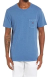 Polo Ralph Lauren Embroidered Pony Pocket T-shirt In Marquis Blue