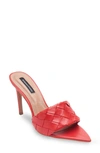 Bcbgmaxazria Women's Danni Woven Dress Sandals Women's Shoes In Red